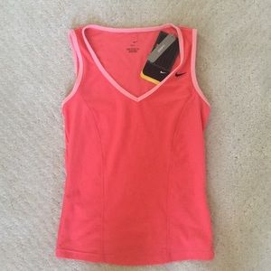 Pink Nike workout top